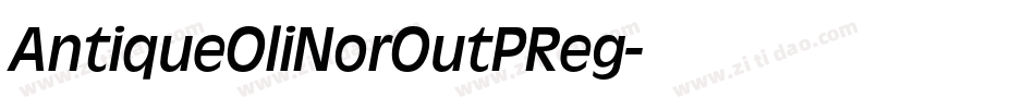 AntiqueOliNorOutPReg字体转换
