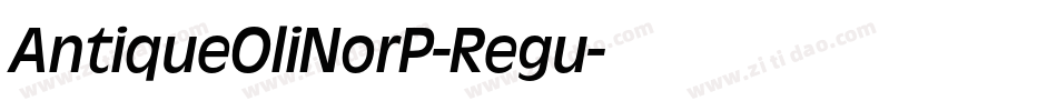 AntiqueOliNorP-Regu字体转换
