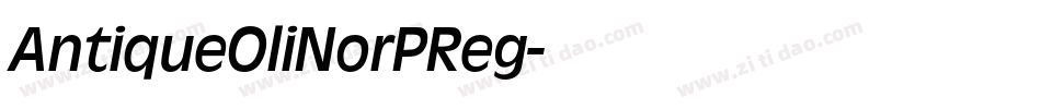 AntiqueOliNorPReg字体转换