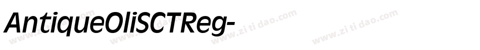AntiqueOliSCTReg字体转换