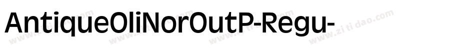 AntiqueOliNorOutP-Regu字体转换