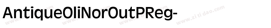 AntiqueOliNorOutPReg字体转换