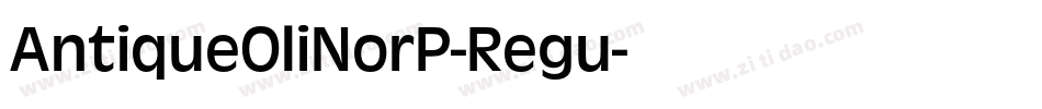 AntiqueOliNorP-Regu字体转换