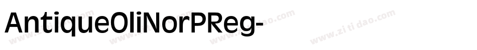 AntiqueOliNorPReg字体转换