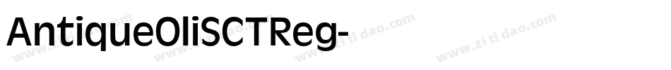 AntiqueOliSCTReg字体转换