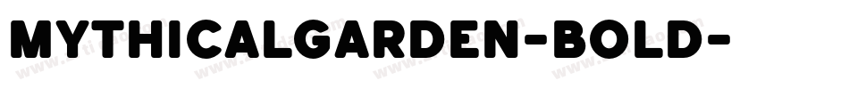 MythicalGarden-Bold字体转换