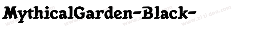 MythicalGarden-Black字体转换