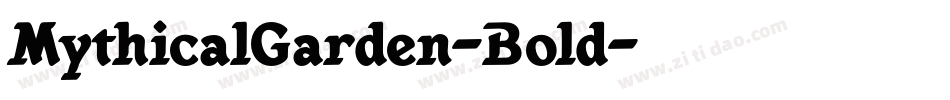 MythicalGarden-Bold字体转换