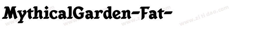 MythicalGarden-Fat字体转换
