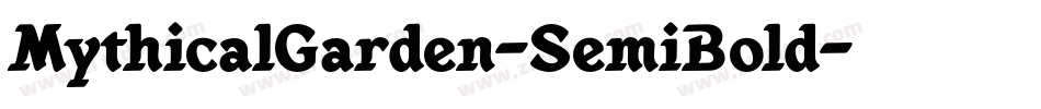 MythicalGarden-SemiBold字体转换