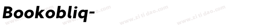 Bookobliq字体转换 Bookobliq字体转换