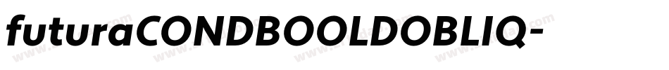 futuraCONDBOOLDOBLIQ字体转换