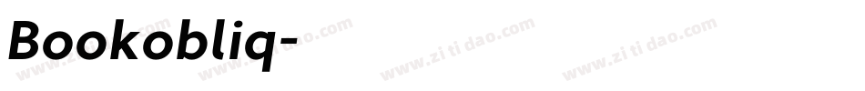 Bookobliq字体转换 Bookobliq字体转换