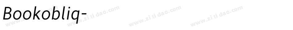 Bookobliq字体转换 Bookobliq字体转换