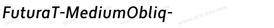 FuturaT-MediumObliq字体转换