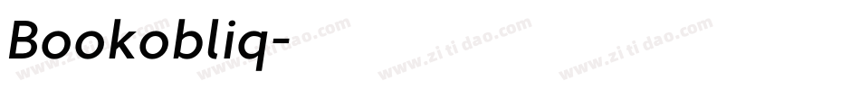 Bookobliq字体转换 Bookobliq字体转换