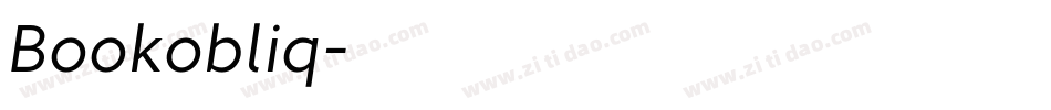 Bookobliq字体转换 Bookobliq字体转换