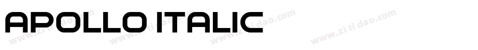Apollo-Italic字体转换
