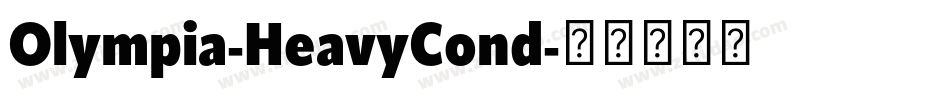Olympia-HeavyCond字体转换