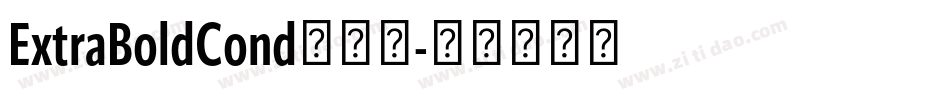 ExtraBoldCond生成器字体转换