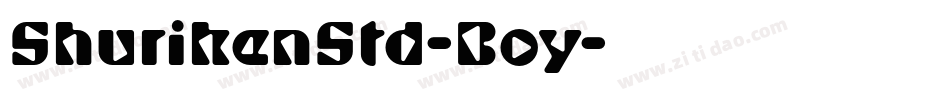 ShurikenStd-Boy字体转换