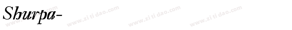 Shurpa字体转换