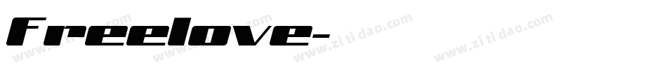 Freelove字体转换