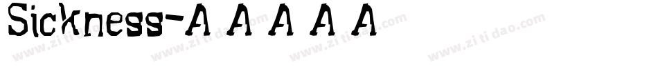 Sickness字体转换