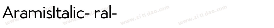 AramisItalic-7ral字体转换