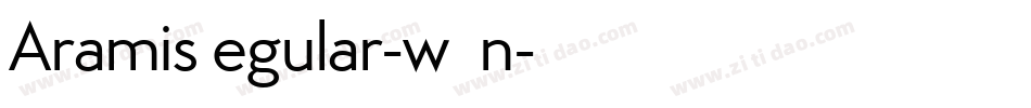 AramisRegular-wG7n字体转换