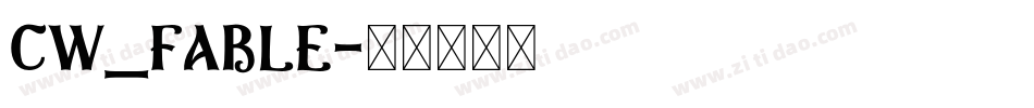 CW_FABLE字体转换