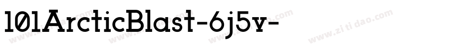 101ArcticBlast-6j5v字体转换