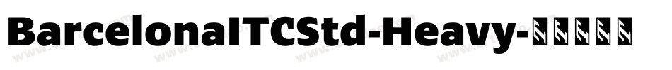 BarcelonaITCStd-Heavy字体转换