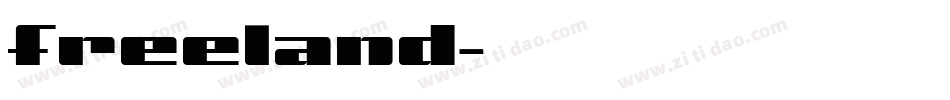 freeland字体转换
