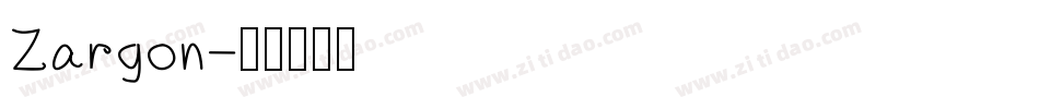 Zargon字体转换