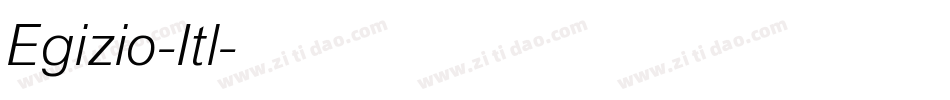 Egizio-Itl字体转换
