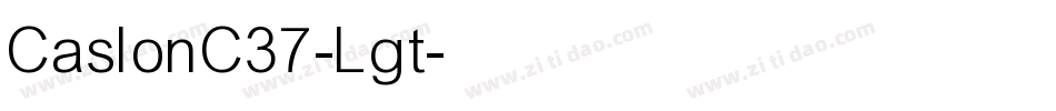 CaslonC37-Lgt字体转换