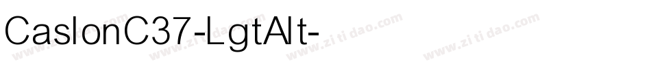 CaslonC37-LgtAlt字体转换