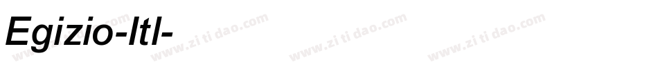 Egizio-Itl字体转换