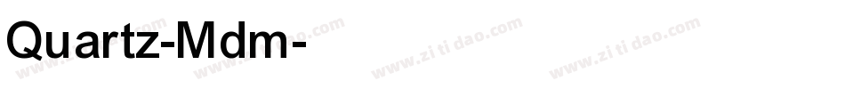Quartz-Mdm字体转换