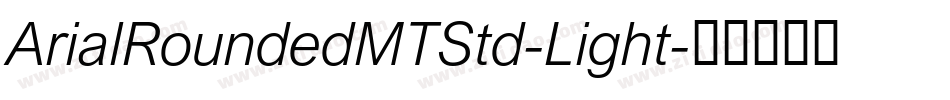 ArialRoundedMTStd-Light字体转换