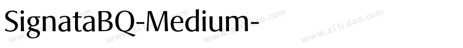 SignataBQ-Medium字体转换