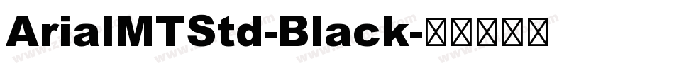 ArialMTStd-Black字体转换