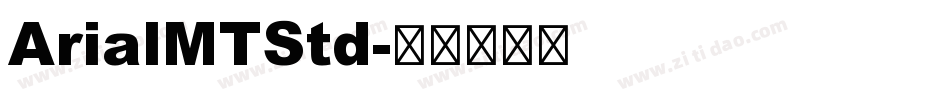 ArialMTStd字体转换