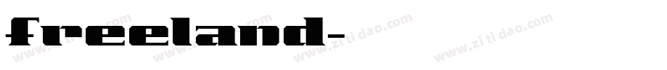 freeland字体转换
