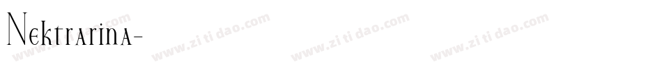Nektrarina字体转换