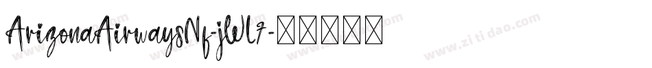 ArizonaAirwaysNf-jWL7字体转换
