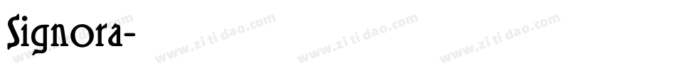 Signora字体转换