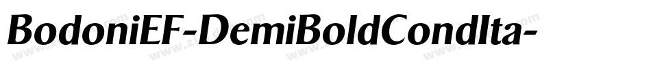 BodoniEF-DemiBoldCondIta字体转换