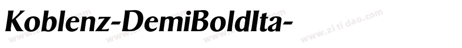 Koblenz-DemiBoldIta字体转换